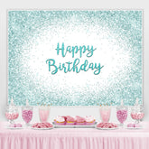 Glücklich Geburtstag Minze Grün Funkeln Bokeh Hintergrund für Party